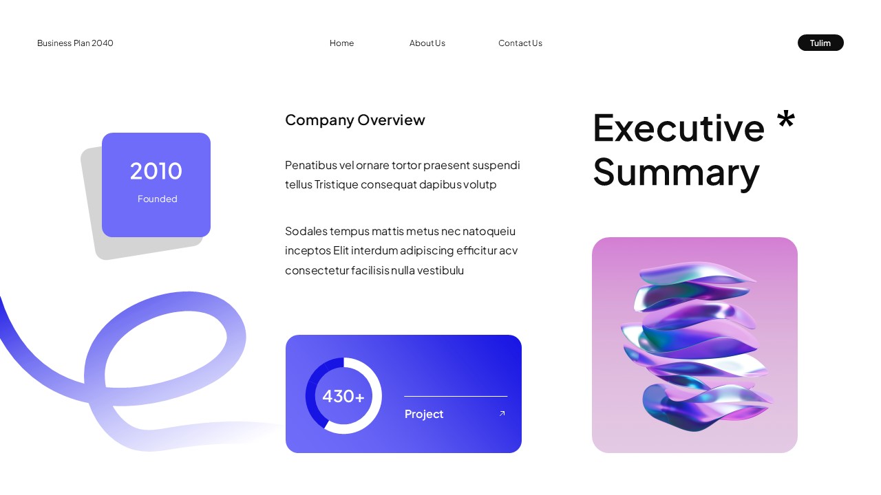 White Blue Modern UI UX Business Plan Presentation, Presentation Templates