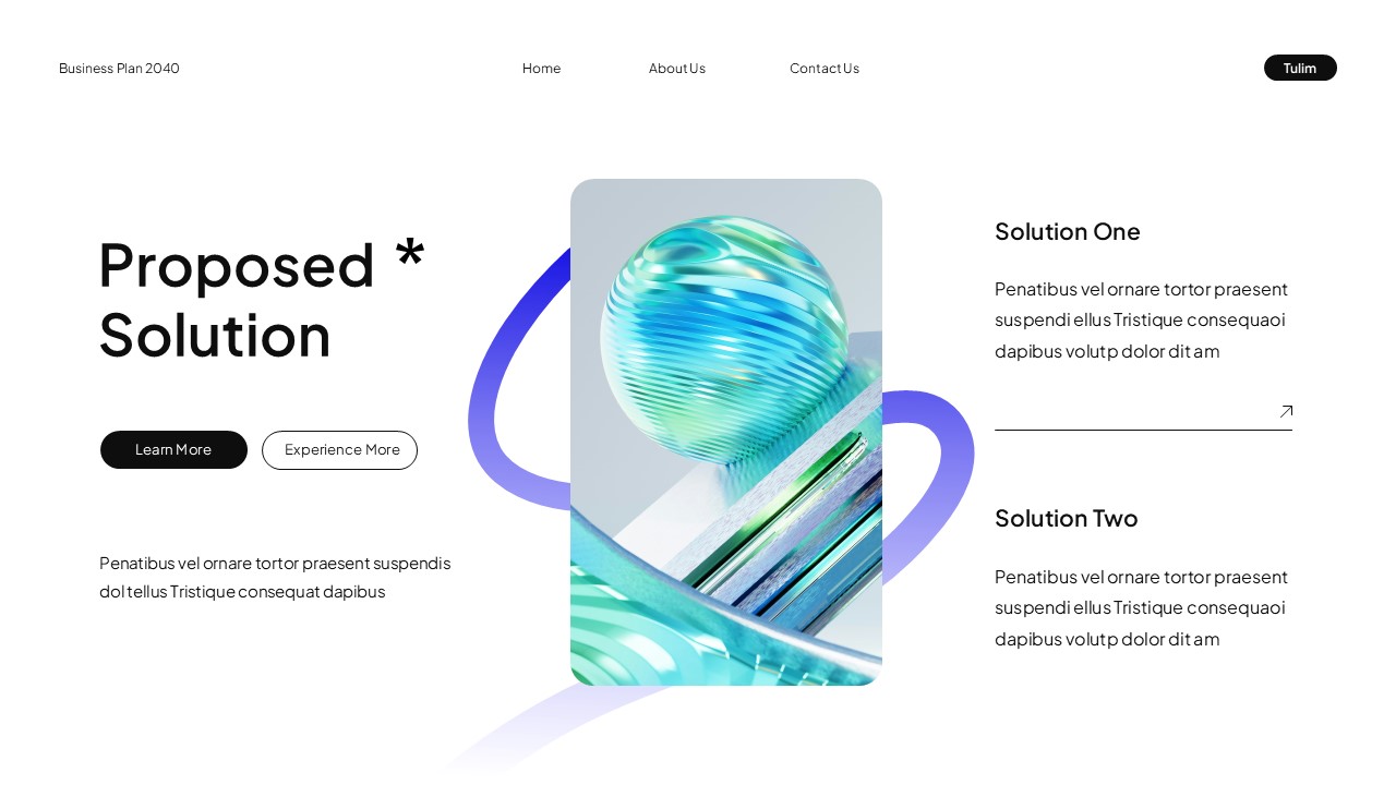 White Blue Modern UI UX Business Plan Presentation, Presentation Templates