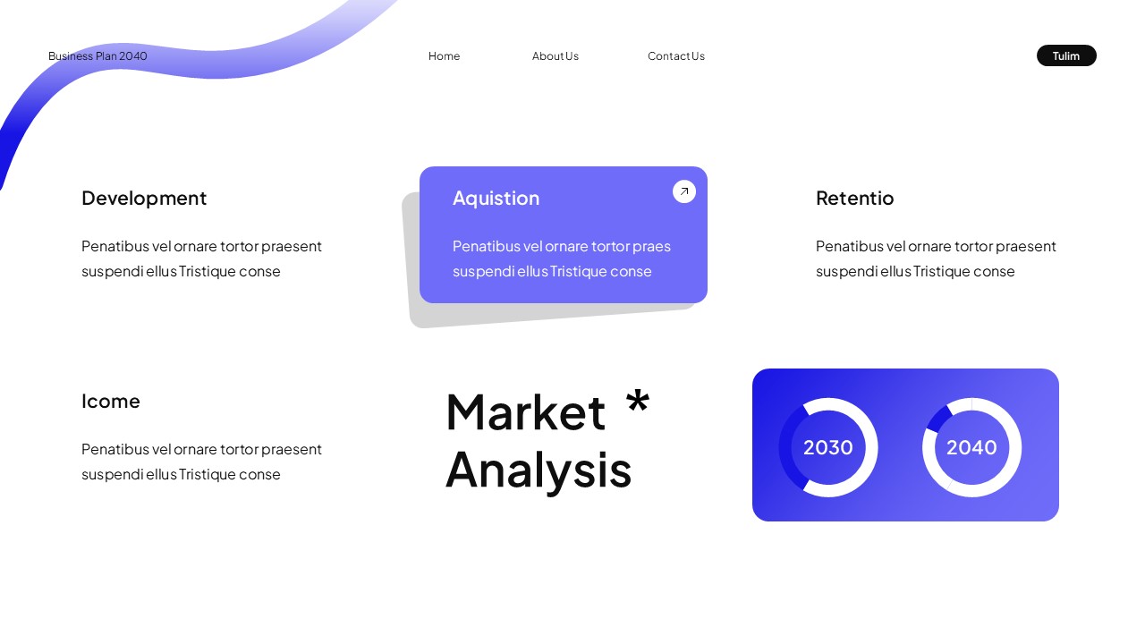 White Blue Modern UI UX Business Plan Presentation, Presentation Templates