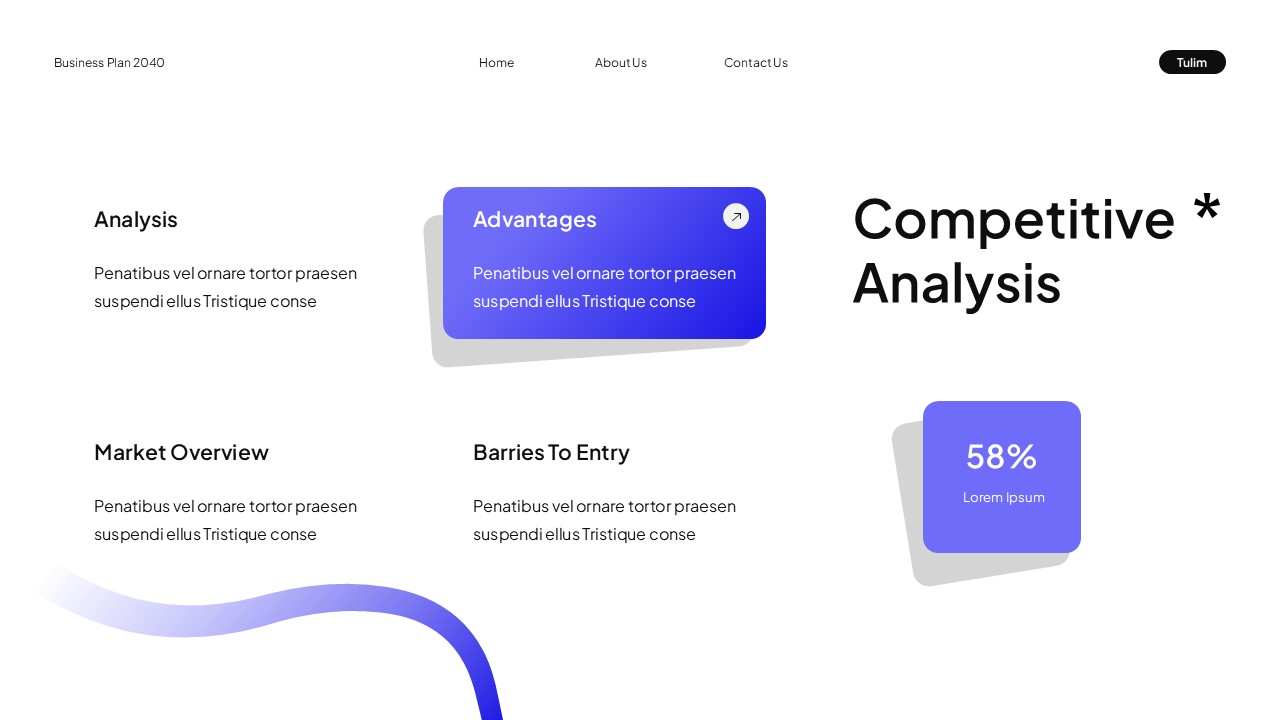 White Blue Modern UI UX Business Plan Presentation, Presentation Templates