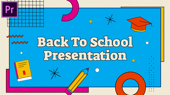 Back To School Promo MOGRT for Premier Pro Premiere Pro template preview