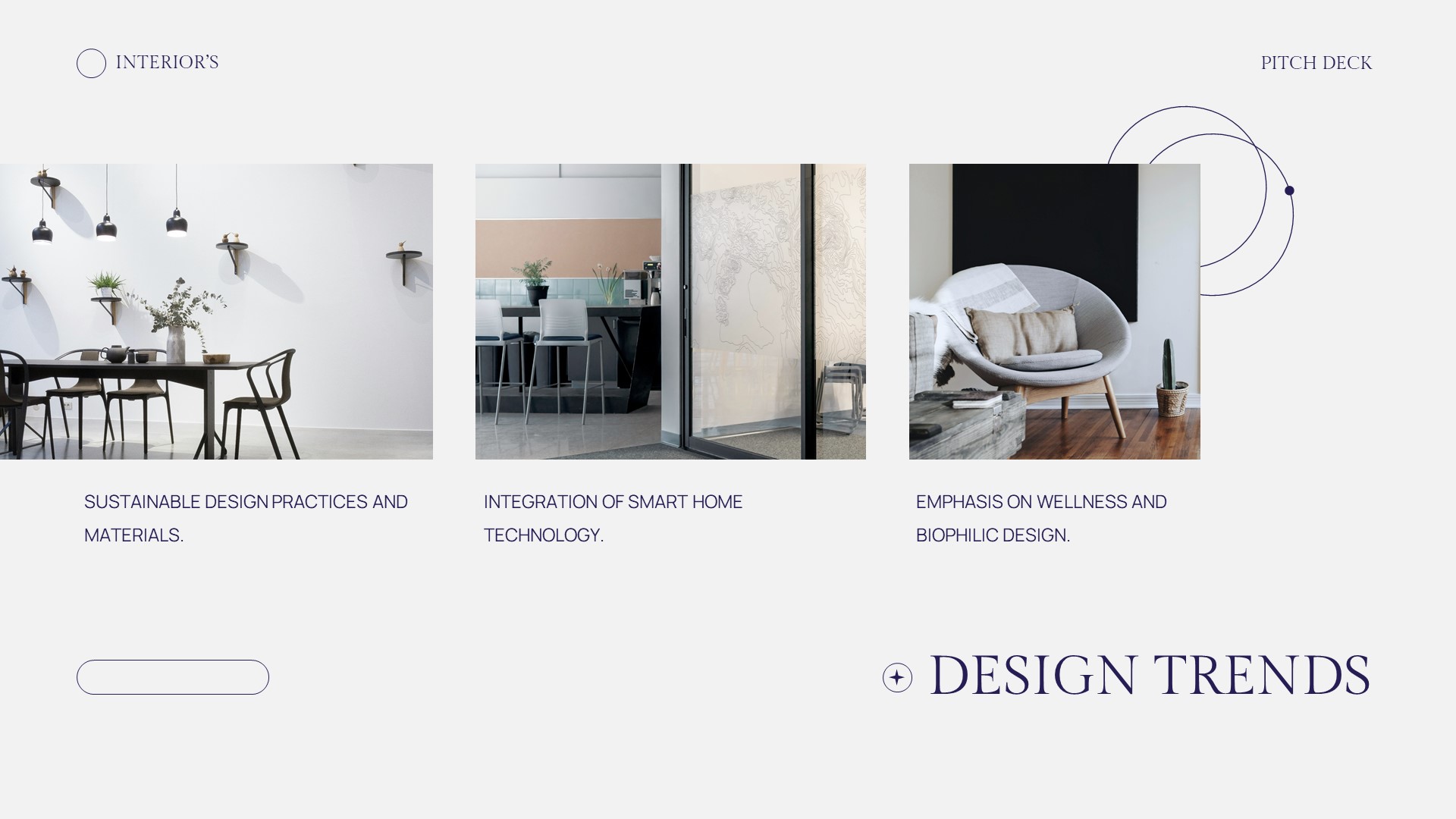 Blue White Modern Minimalist Simple Design Interior Pitch Deck ...