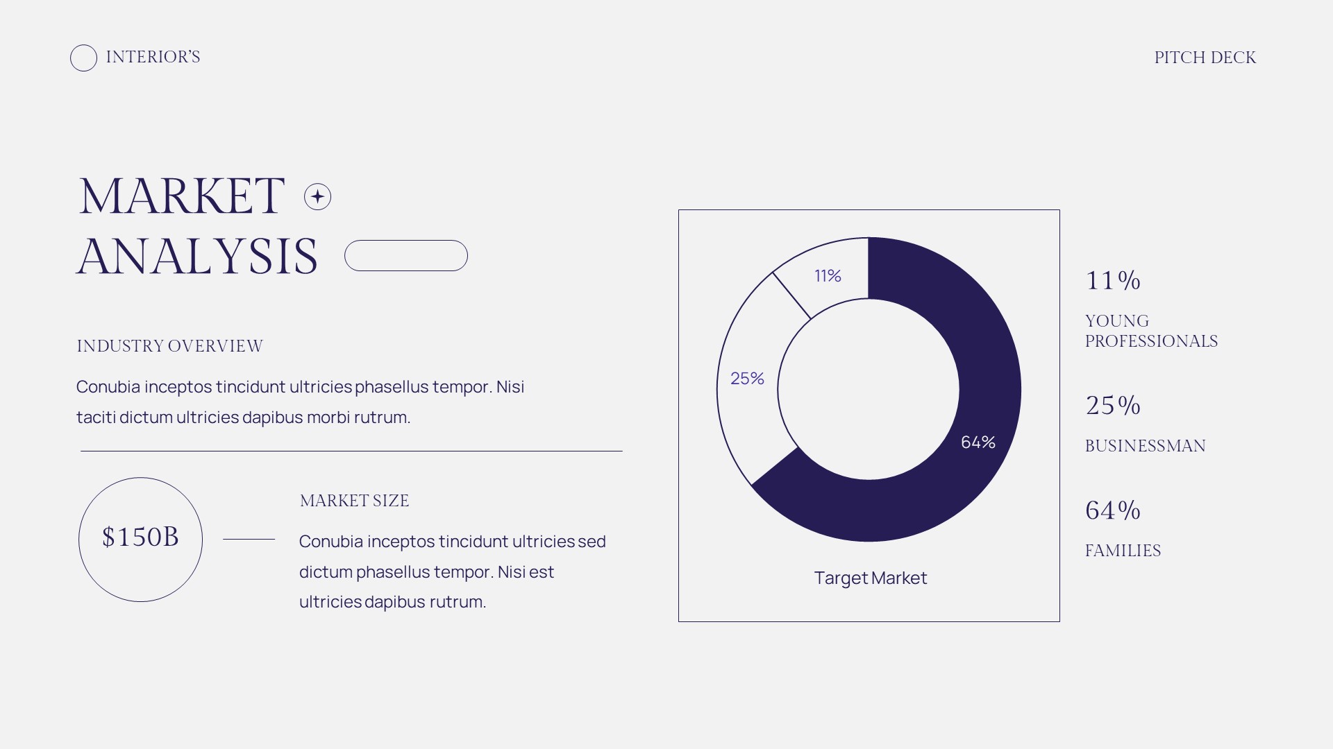 Blue White Modern Minimalist Simple Design Interior Pitch Deck ...
