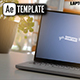 Laptop Screen Mockup In Cozy Sunny Room - 30Sec Promo - 4 Scenes Ae Template - VideoHive Item for Sale