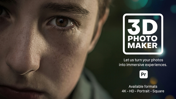 3D Photo Maker for Premiere Pro Premiere Pro template preview