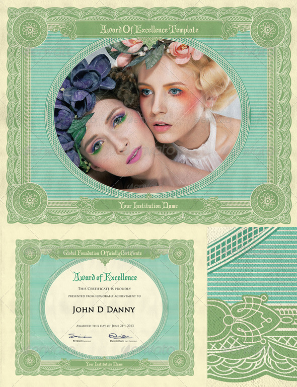 Award Of Excellence Template - Certificates Stationery