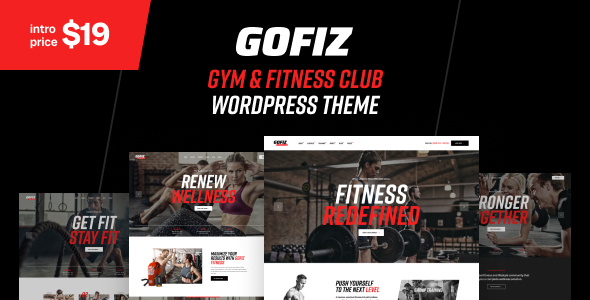 GoFiz – Gym & Fitness Club WordPress Theme