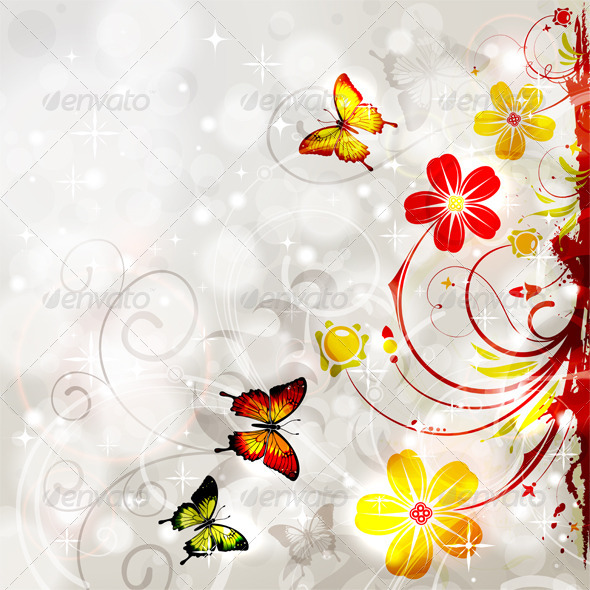 Floral Frame - Flowers & Plants Nature