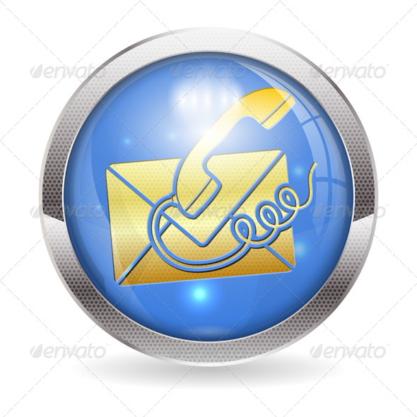 Button Contact Us - Web Elements Vectors