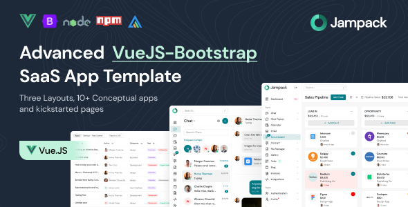 Jampack - Advanced VueJS-Bootstrap SaaS App Template