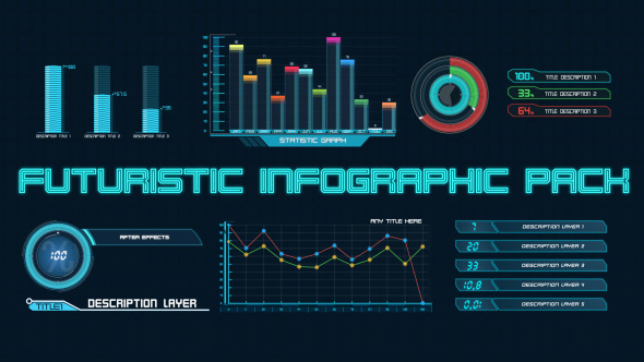Futuristic Infographic Pack - VideoHive 4284245