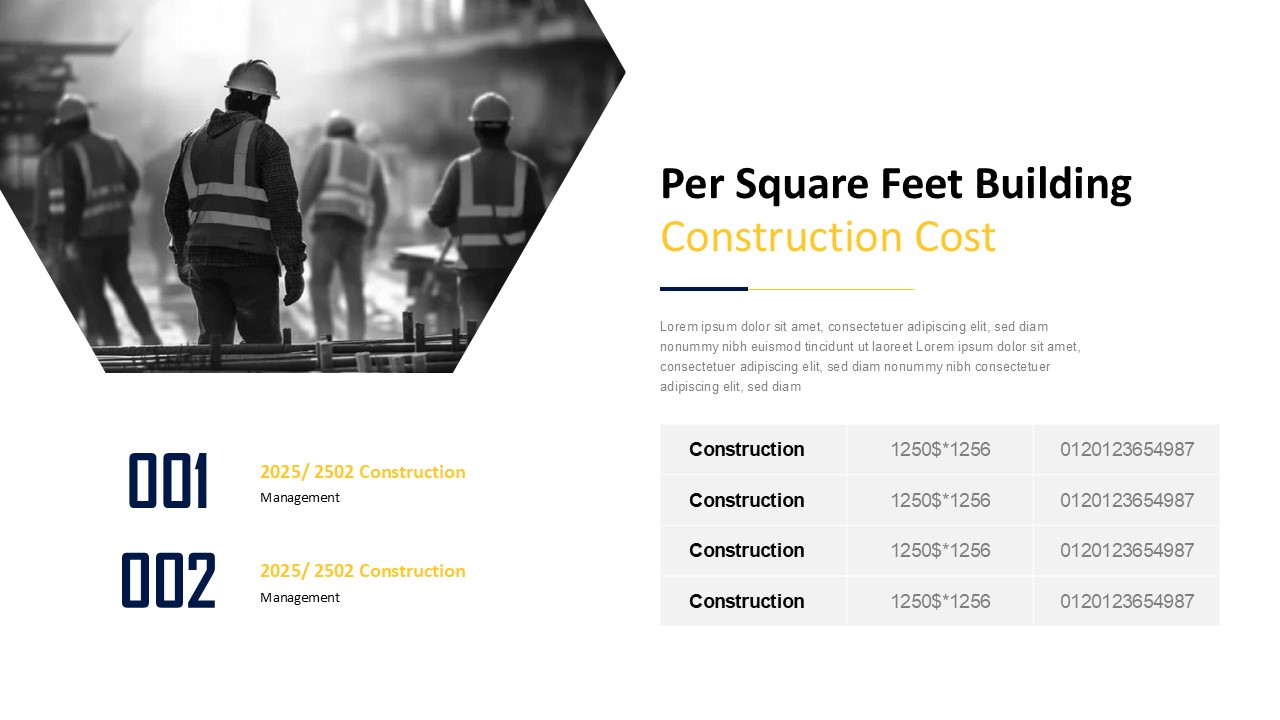 Builder - Construction PowerPoint Presentation Template, Presentation ...