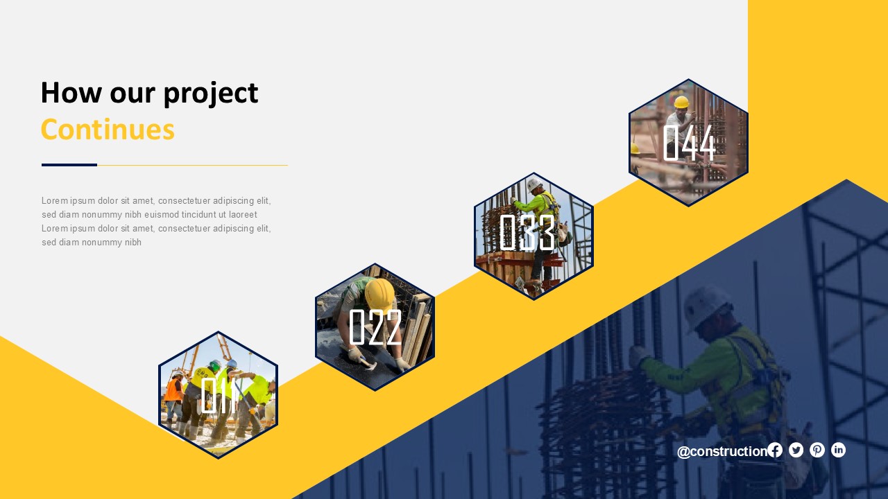 Builder - Construction PowerPoint Presentation Template, Presentation ...