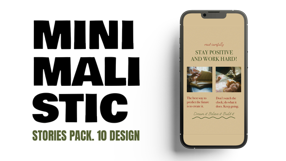 Minimalistic Stories Product Promo template preview