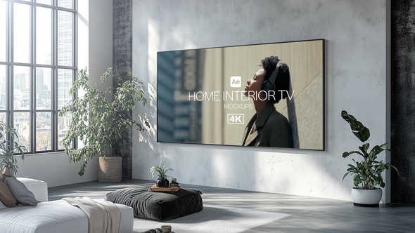 Home Interior TV Mockups Video Displays template preview