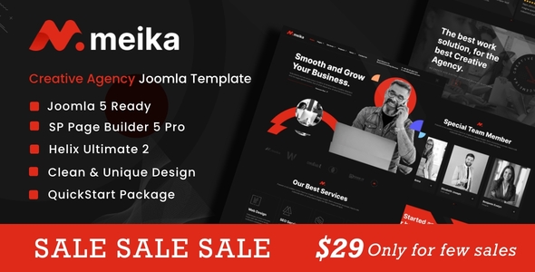 Meika – Creative Agency Joomla 5 Template