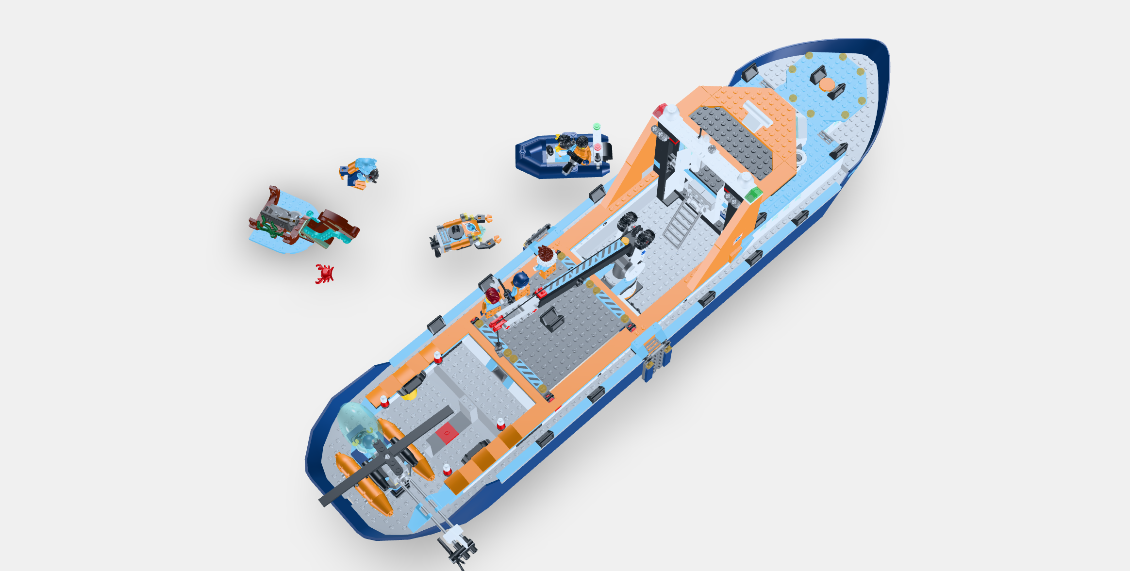 Exploration Ship Lego City Cruise Ship LEGO City Arctic Explorer Ship 60368  BIG W