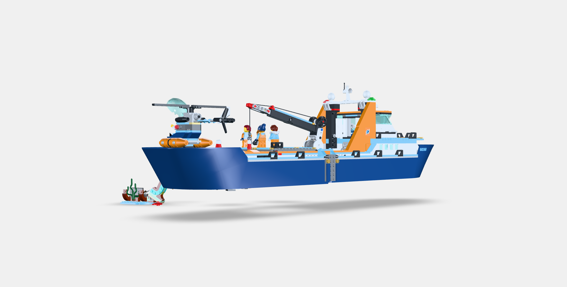 Lego City Arctic Explorer Lego Explorer Boat LEGO City Arctic Explorer Ship  60368 By MagicWebSolutions 3DOcean