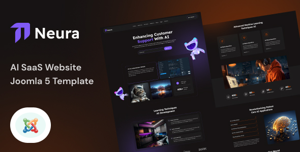 Neura – Joomla 5 AI SaaS Website Template