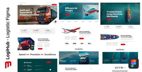 LogiHub - Logistic Figma Template