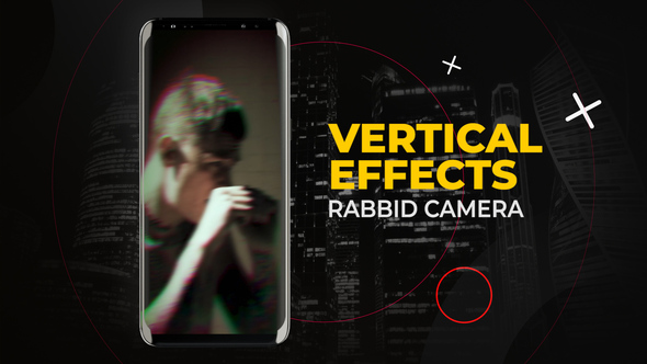 Vertical Rabbid Camera Effects | After Effects Elements template preview