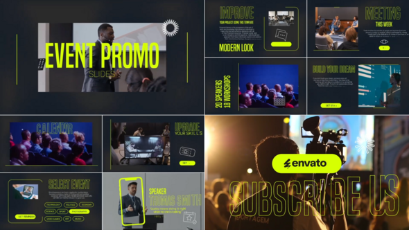 Event Promo Slides | Premiere Pro MOGRT Premiere Pro template preview