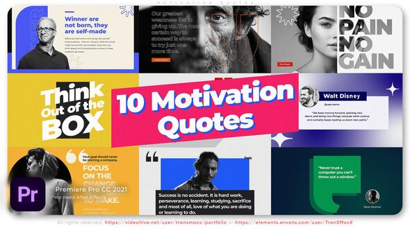 10 Motivation Quotes - Adobe Premiere