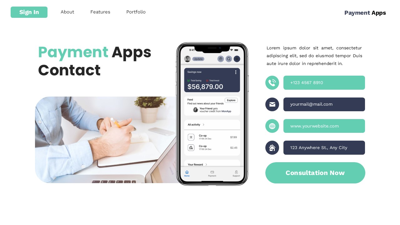 Payment Apps - Mobile App Powerpoint Templates, Presentation Templates