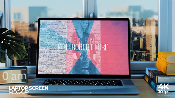 Laptop Screen Display Mockup Premiere