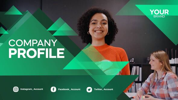 Corporate Profile | MOGRT Premiere Pro template preview