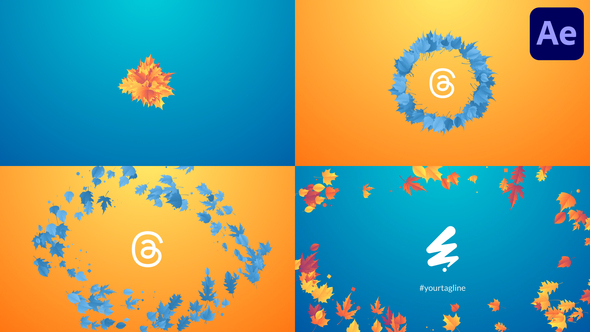Autumn Logo for After Effects Logo Stings template preview