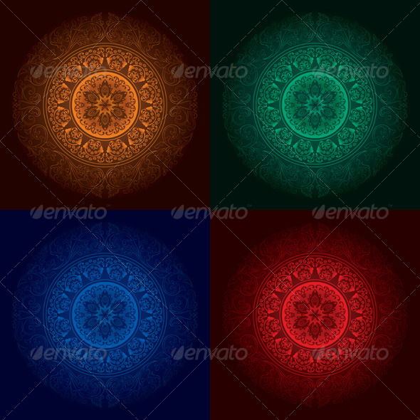 Vector Vintage Abstract Backgrounds - Backgrounds Decorative