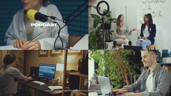 Podcast Intro Opener | 4 In 1 Openers template preview