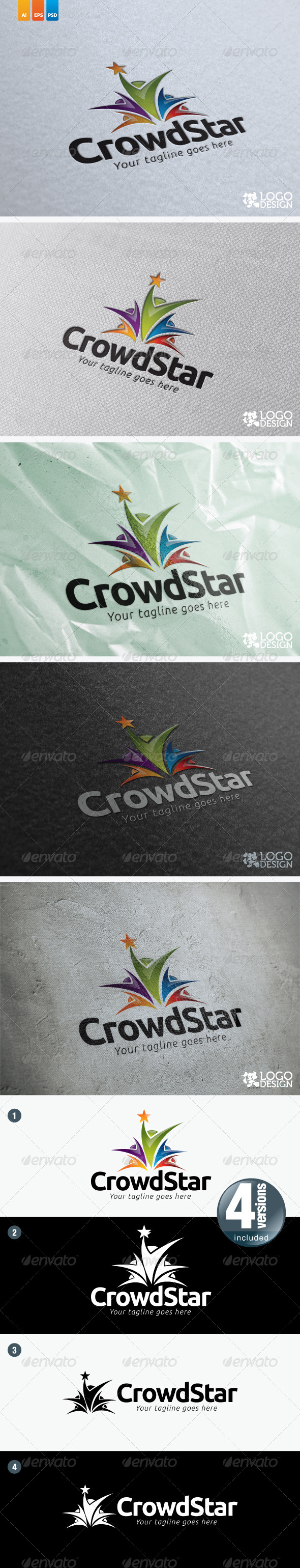 CrowdStar - Humans Logo Templates