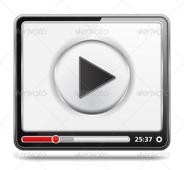 Video Player - Web Elements Vectors