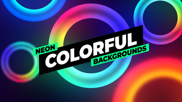 Neon Backgrounds Elements template preview