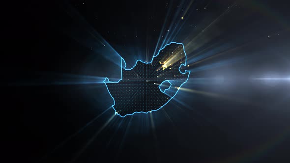 Realistic Earth Night Shining Country South Africa alt