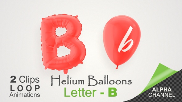 Balloons With Letter – B