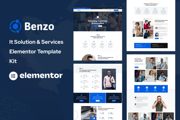 Benzo - It Solution & Services Elementor Template Kit