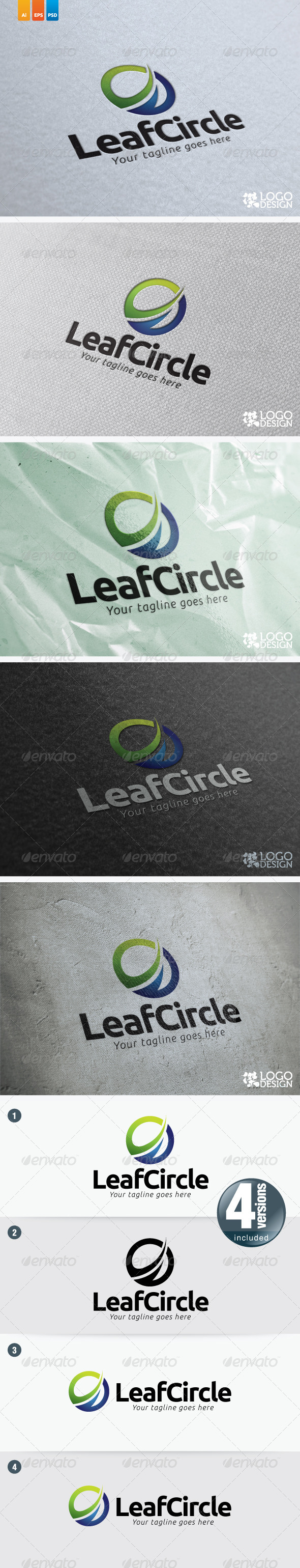 Leaf Circle - Nature Logo Templates