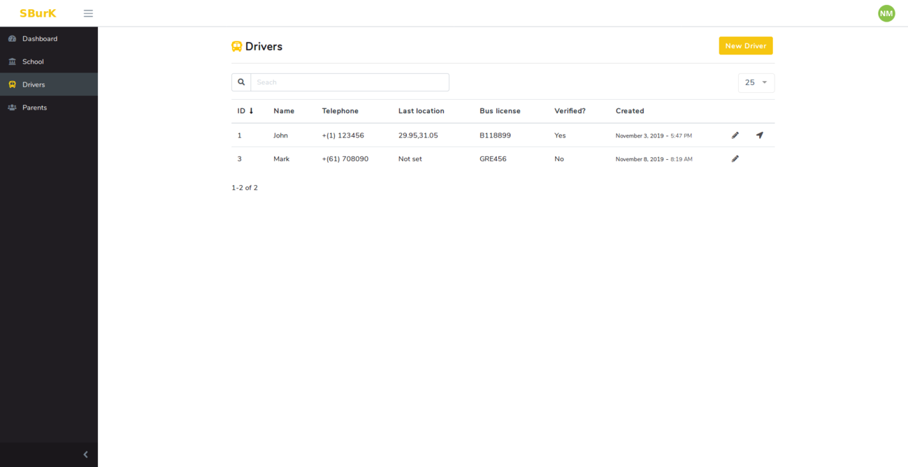 SBurK - School Bus Tracker - Two Android Apps + Backend + Admin panels ...