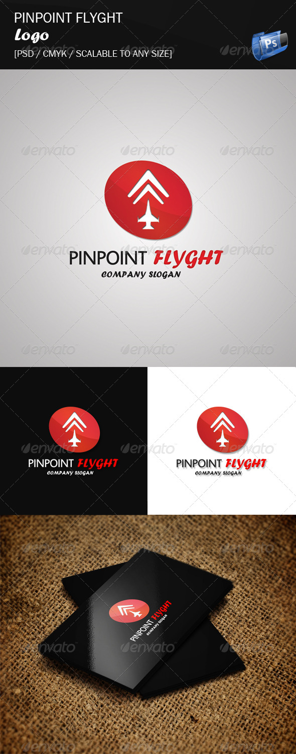 Pinpoint Flyght - Logo Template - Objects Logo Templates