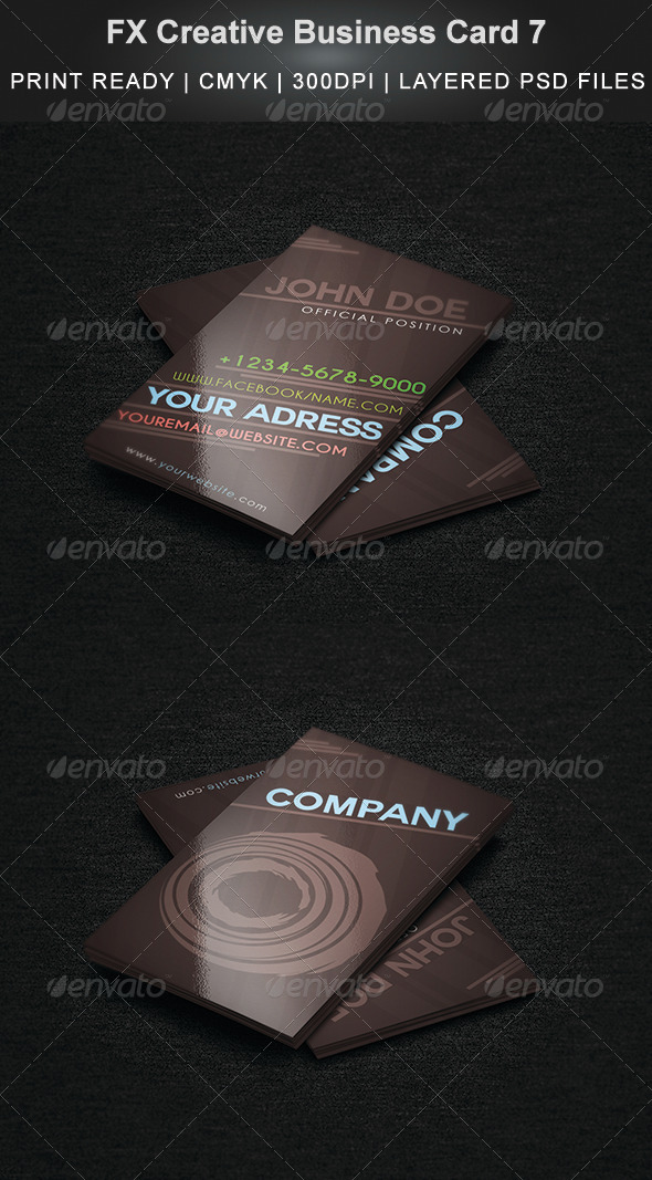 FX Creative Business Card 7 - Business Cards Print Templates