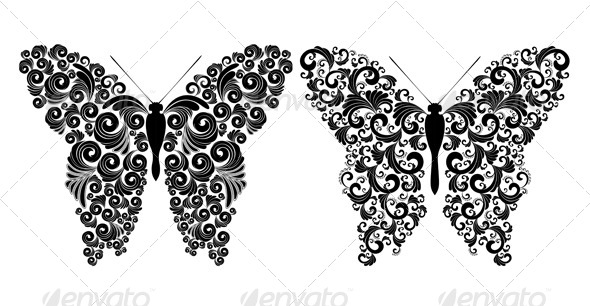Ornamented Butterflies - Animals Characters
