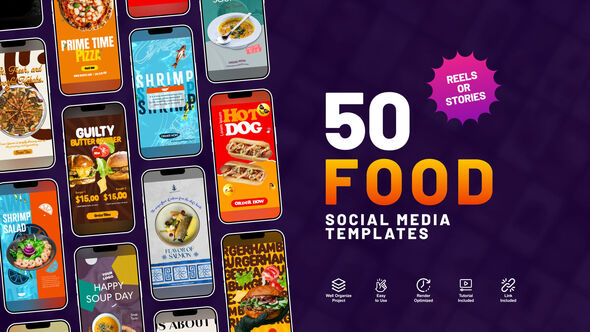 Food Instagram Stories Product Promo template preview