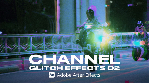 Channel Glitch Effect 02 Ae Elements template preview