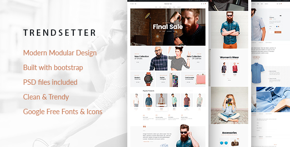 Trendsetter - Fashion Store  WordPress Theme