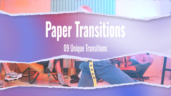 Paper Transitions Premiere Pro MOGRT