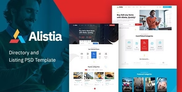 Alistia - Classified Ads & Directory Listing PSD