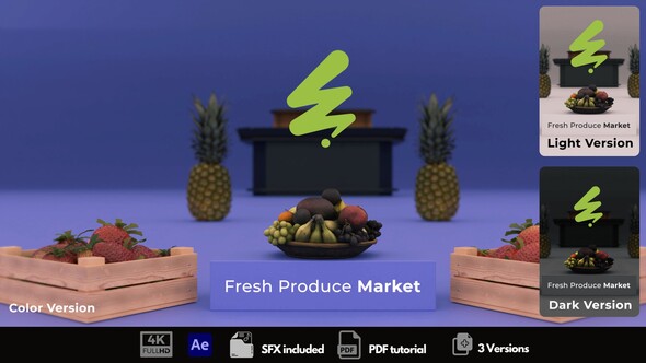 Fresh Produce Market Promo Openers template preview